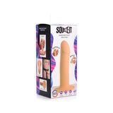 Dildo flexibil din silicon premium cu ventuza - Tehnologie termo-reactiva, compatibil cu strap-on - 18.3 cm lungime, Culoare Pielii
