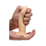 Dildo flexibil din silicon premium cu ventuza - Tehnologie termo-reactiva, compatibil cu strap-on - 18.3 cm lungime, Culoare Pielii
