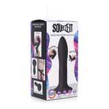 Dildo subtire flexibil din silicon premium cu ventuza - Tehnologie termo-reactiva, compatibil cu strap-on - 18.3 cm lungime, Negru