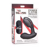 Stimulator Prostata P-Stim Hollow Prostate Plug - design gol pentru stimulare unica - 7 Moduri Vibratii, 2 Motoare Puternice controlate cu telecomanda wireless - reincarcabil, rezistent la apa IPX7