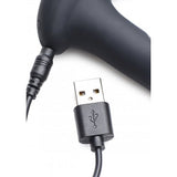 Stimulator Prostata P-Stim Hollow Prostate Plug - design gol pentru stimulare unica - 7 Moduri Vibratii, 2 Motoare Puternice controlate cu telecomanda wireless - reincarcabil, rezistent la apa IPX7