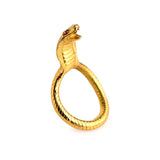 Inel Pentru Penis din Metal Auriu cu Sarpe Cobra - amplificator de erectie, echilibrat uniform - metal sensibil la temperatura - diametru 4.5 cm