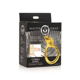 Inel Pentru Penis din Metal Auriu cu Sarpe Cobra - amplificator de erectie, echilibrat uniform - metal sensibil la temperatura - diametru 4.5 cm