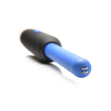 Bagheta e-stim pentru socuri electrice de precizie - Doua niveluri de intensitate - Maner ergonomic ABS - Jucarie senzoriala - Albastru/Negru