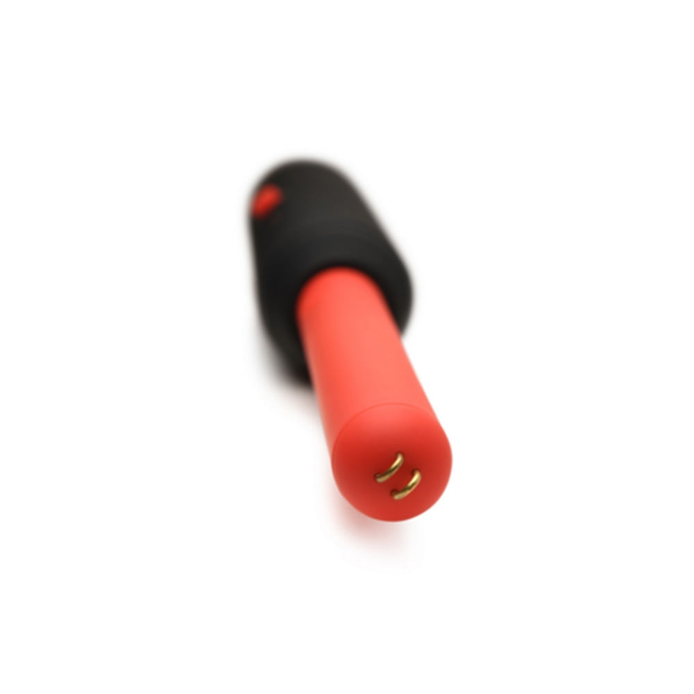 Bagheta e-stim pentru socuri electrice de precizie - Doua niveluri de intensitate - Maner ergonomic ABS - Jucarie senzoriala - Rosu/Negru