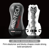 TENGA Air-Tech Squeeze Masturbator Reutilizabil pentru Barbati, Negru