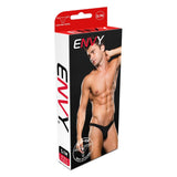 Tanga Barbatesc Microfibra cu Fermoar Lowrise Negru - Confortabil si Provocator, S/M