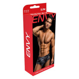 Boxeri Barbati Camuflaj Negru Envy - Confortabili, Respirabili, Cu Detaliu Dog Tag, M/L