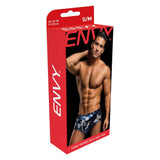Boxeri Barbati Camuflaj Navy Envy - Confortabili, Respirabili, Cu Detaliu Dog Tag