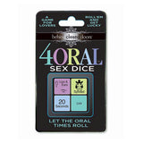 Set 4 Zaruri Kinky Pentru Preludiu Oral - 4 zaruri care indica partea corpului, metoda, pozitia si durata activitatilor - ideal pentru jocuri in cuplu