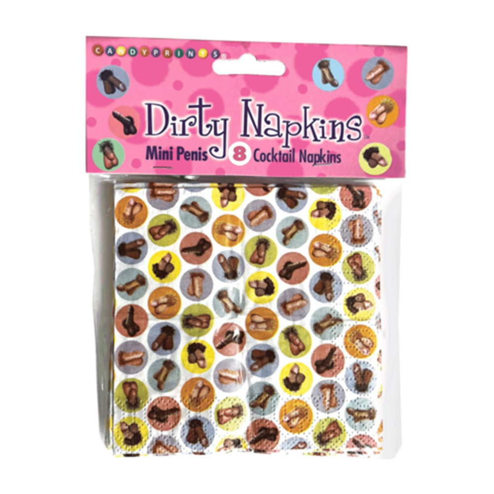 Servetele Mini-Penis pentru Petreceri Burlacite - Set 8 Servetele Amuzante pentru Adulti - Candyprints