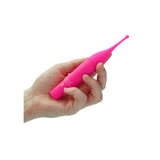 Vibrator Clitoridian de Precizie cu Cap Rotunjit - Jucarie Erotica ABS, 16 cm, Roz Inchis