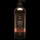 Lotiune pentru Maini si Corp cu Ulei de Canepa - Calmeaza Pielea Uscata - Ulei de Argan, Ulei de Seminte de Canepa - Formula Usoara si Non-Grasa - Vegan si Cruelty Free- 473 ml