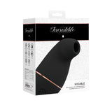 SHOTS Kissable Vibrator Clitoridian cu Design Special - Tehnologie Airwave Fara Contact si Impermeabil - 11 Niveluri de Intensitate - Pentru Tine - Negru