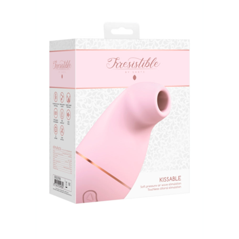 SHOTS Kissable Vibrator Clitoridian cu Design Special - Tehnologie Airwave Fara Contact si Impermeabil - 11 Niveluri de Intensitate - Pentru Tine - Roz