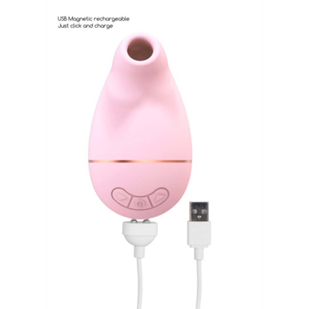 SHOTS Kissable Vibrator Clitoridian cu Design Special - Tehnologie Airwave Fara Contact si Impermeabil - 11 Niveluri de Intensitate - Pentru Tine - Roz