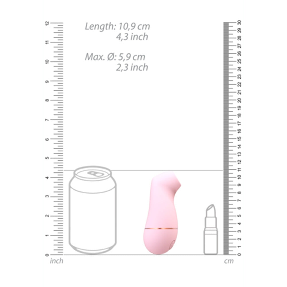 SHOTS Kissable Vibrator Clitoridian cu Design Special - Tehnologie Airwave Fara Contact si Impermeabil - 11 Niveluri de Intensitate - Pentru Tine - Roz