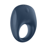 Inel Pentru Penis Satisfyer Strong One cu Vibratii - silicon de inalta calitate, Albastru - Compatibil cu aplicatia Satisfyer Connect App pentru controlare wireless - 10 Moduri Vibratii - Reincarcabil, rezistent la apa IPX7