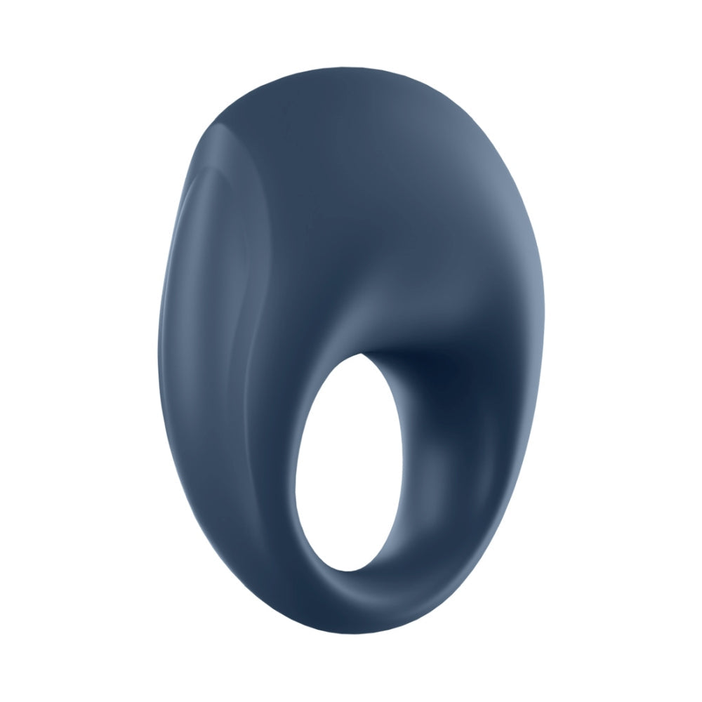 Inel Pentru Penis Satisfyer Strong One cu Vibratii - silicon de inalta calitate, Albastru - Compatibil cu aplicatia Satisfyer Connect App pentru controlare wireless - 10 Moduri Vibratii - Reincarcabil, rezistent la apa IPX7