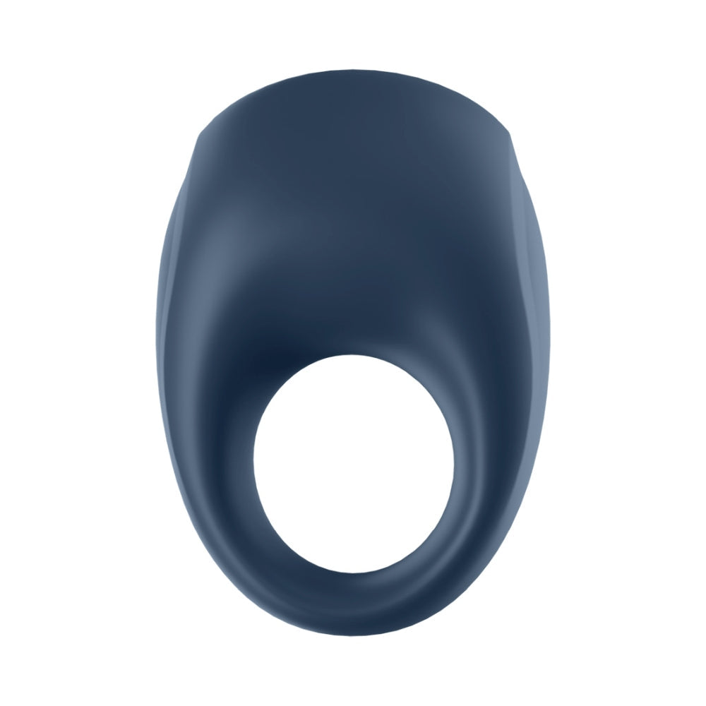 Inel Pentru Penis Satisfyer Strong One cu Vibratii - silicon de inalta calitate, Albastru - Compatibil cu aplicatia Satisfyer Connect App pentru controlare wireless - 10 Moduri Vibratii - Reincarcabil, rezistent la apa IPX7