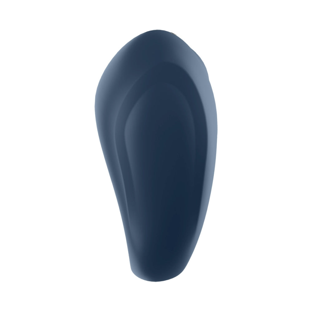 Inel Pentru Penis Satisfyer Strong One cu Vibratii - silicon de inalta calitate, Albastru - Compatibil cu aplicatia Satisfyer Connect App pentru controlare wireless - 10 Moduri Vibratii - Reincarcabil, rezistent la apa IPX7