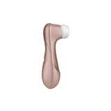 Satisfyer Pro 2 Vibrator Clitoris | Stimulare Clitoris cu Unde de Presiune | Vibrator Air Pulse | Rezistent la Apa IPX7 | Baterie Reincarcabila | Silicon Prietenos cu Pielea Light Gold