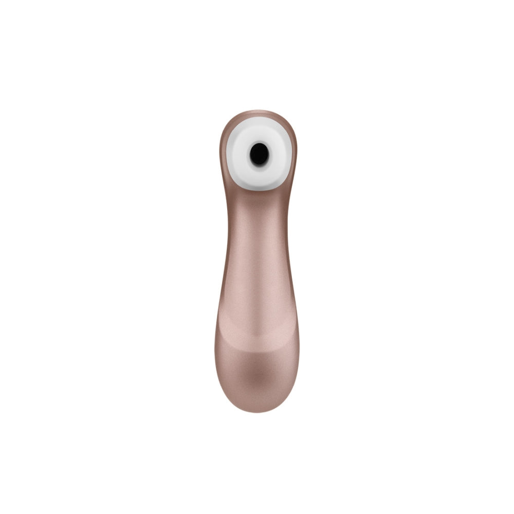Satisfyer Pro 2 Vibrator Clitoris | Stimulare Clitoris cu Unde de Presiune | Vibrator Air Pulse | Rezistent la Apa IPX7 | Baterie Reincarcabila | Silicon Prietenos cu Pielea Light Gold
