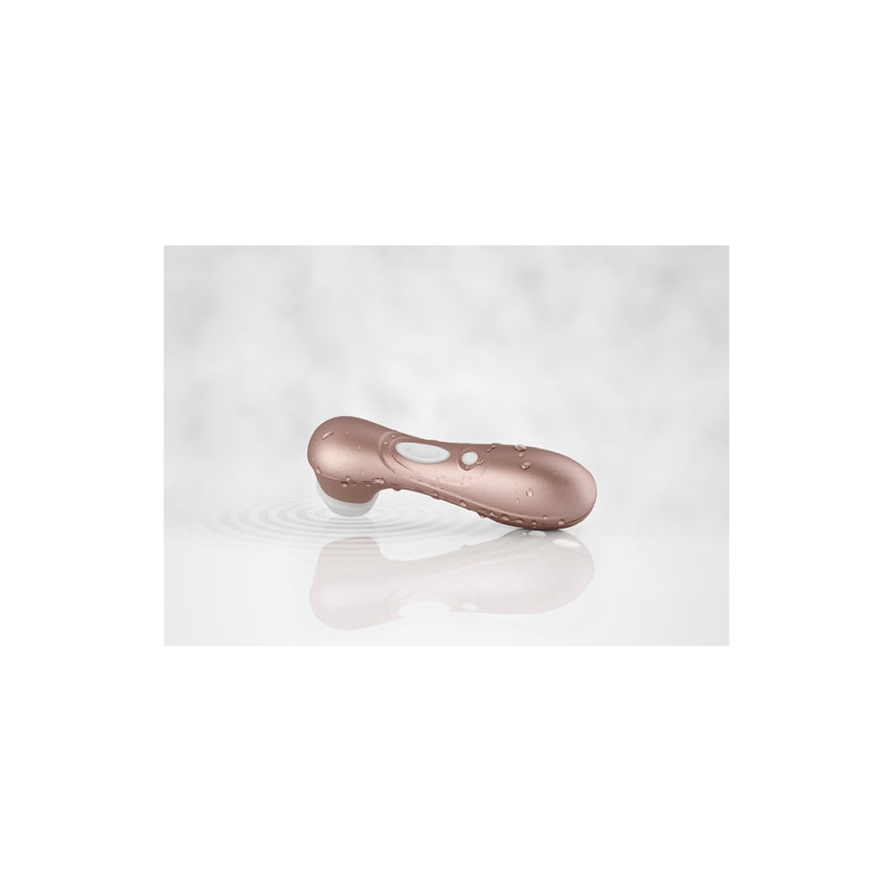 Satisfyer Pro 2 Vibrator Clitoris | Stimulare Clitoris cu Unde de Presiune | Vibrator Air Pulse | Rezistent la Apa IPX7 | Baterie Reincarcabila | Silicon Prietenos cu Pielea Light Gold