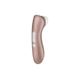 Vibrator clitoridian Satisfyer Pro 2+ | Stimulare clitoridiana | Vibrator cu Air Pulse | Vibrator cu unde de presiune | Rezistent la apa (IPX7) | Baterie reincarcabila | Silicon prietenos cu pielea Light Gold