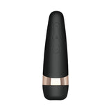 Vibrator Clitoris Satisfyer Pro 3+ | Vibrator cu Air Pulse | Vibrator cu unde de presiune | Stimulare clitoridiana | Rezistent la apa (IPX7) | Baterie reincarcabila | Silicon prietenos cu pielea Negru/Auriu