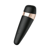 Vibrator Clitoris Satisfyer Pro 3+ | Vibrator cu Air Pulse | Vibrator cu unde de presiune | Stimulare clitoridiana | Rezistent la apa (IPX7) | Baterie reincarcabila | Silicon prietenos cu pielea Negru/Auriu
