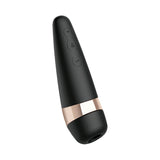 Vibrator Clitoris Satisfyer Pro 3+ | Vibrator cu Air Pulse | Vibrator cu unde de presiune | Stimulare clitoridiana | Rezistent la apa (IPX7) | Baterie reincarcabila | Silicon prietenos cu pielea Negru/Auriu