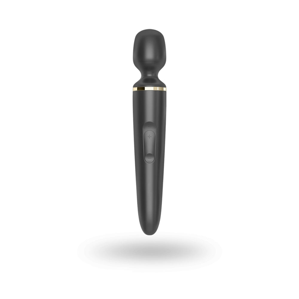 Vibrator Wand Satisfyer Wand-er Woman Negru - perfect pentru masaj in cuplu si stimulare intima - versatil si puternic, reincarcabil