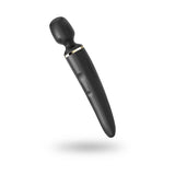 Vibrator Wand Satisfyer Wand-er Woman Negru - perfect pentru masaj in cuplu si stimulare intima - versatil si puternic, reincarcabil