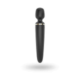 Vibrator Wand Satisfyer Wand-er Woman Negru - perfect pentru masaj in cuplu si stimulare intima - versatil si puternic, reincarcabil