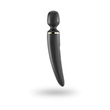 Vibrator Wand Satisfyer Wand-er Woman Negru - perfect pentru masaj in cuplu si stimulare intima - versatil si puternic, reincarcabil