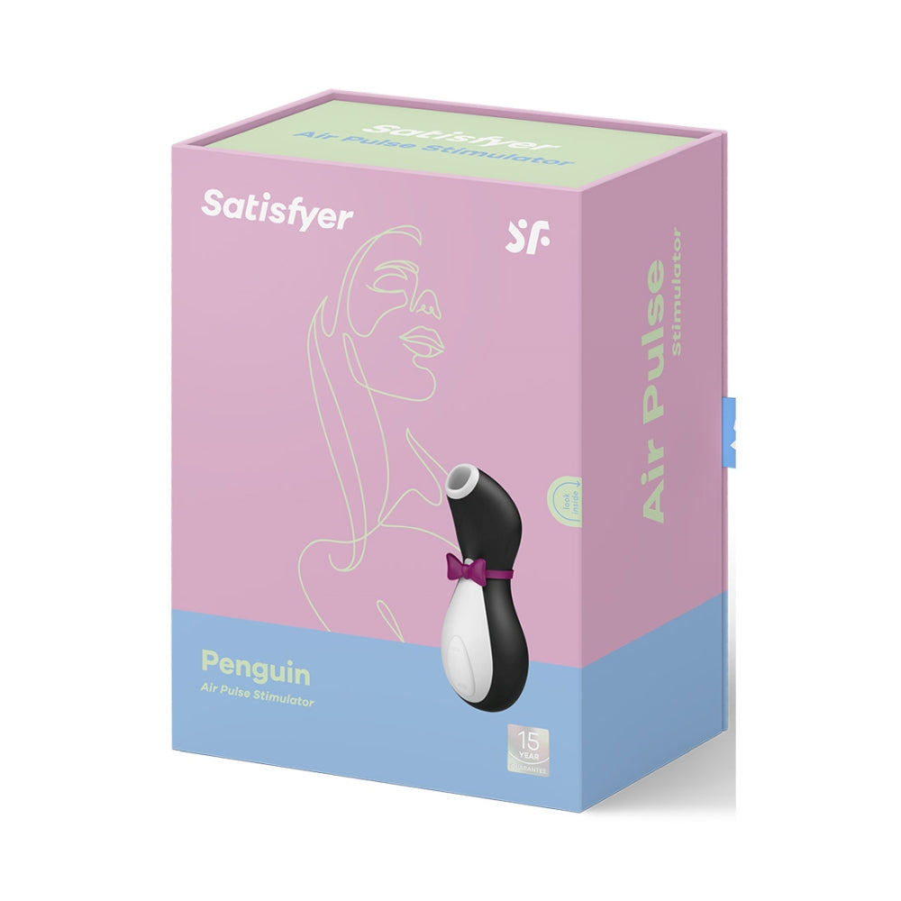 Vibrator Clitoris Satisfyer Penguin | Tehnologie Air Pulse | 11 niveluri de intensitate a undelor de presiune | Rezistent la apa (IPX7) | Baterie reincarcabila | Silicon prietenos cu pielea
