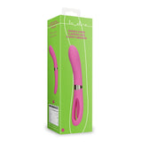 Vibrator Dublu Silentios Loveline Roz - stimulare punctul G, sistem de clapare - silentios 50 Db - reincarcabil, 10 Moduri Vibratii