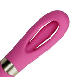 Vibrator Dublu Silentios Loveline Roz - stimulare punctul G, sistem de clapare - silentios 50 Db - reincarcabil, 10 Moduri Vibratii