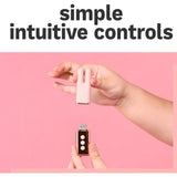 Vibrator Mini Le Wand Deux Reincarcabil, Vibrator Silicon pentru Stimulare Clitoris si Mameloane, 15 Moduri de Vibratie, 6 Niveluri Intensitate, USB si Rezistent la Apa