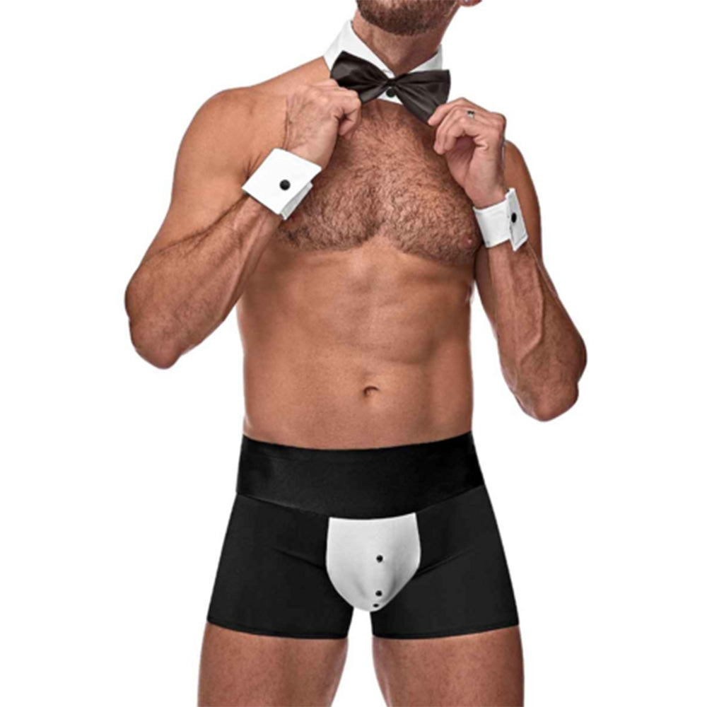 Costume Dormitor Barbati Male Power - Boxeri, Mansete, Papion - Marime S/M