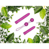 Bile Geisha Ecologice Bio din Plastic Reciclat - Bile pentru Stimularea Punctului G si Antrenament Pelvian, Impermeabile, Diametru 3.6 cm