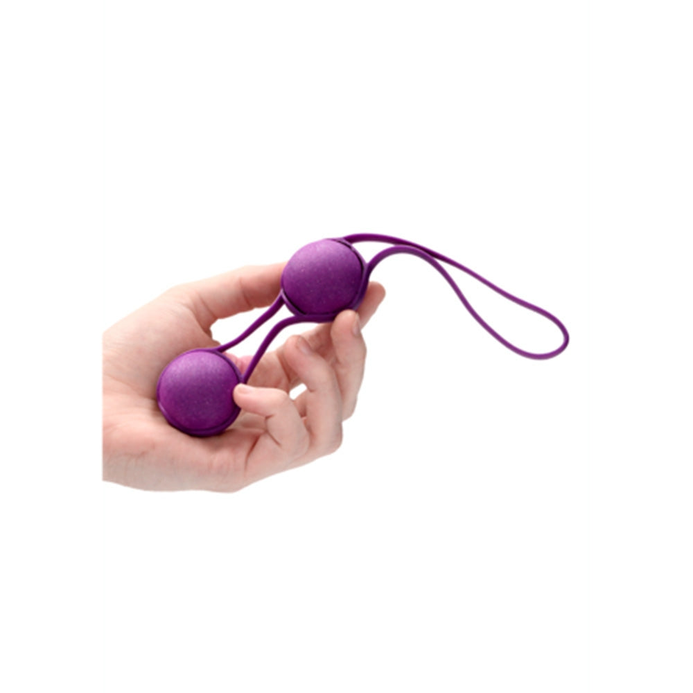 Bile Geisha Ecologice Bio din Plastic Reciclat - Bile pentru Stimularea Punctului G si Antrenament Pelvian, Impermeabile, Diametru 3.6 cm