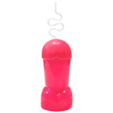 Pahar forma penis cu capac si pai – Accesoriu amuzant pentru petreceri burlacite si cadouri inedite – 600 ml