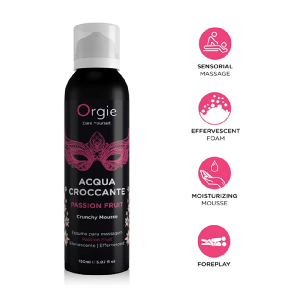 Acqua Croccante Mousse Masaj Hidratanta - Spuma Masaj Senzatie Efervescenta pentru Preludiu - Hidrateaza si Catifeleaza Pielea