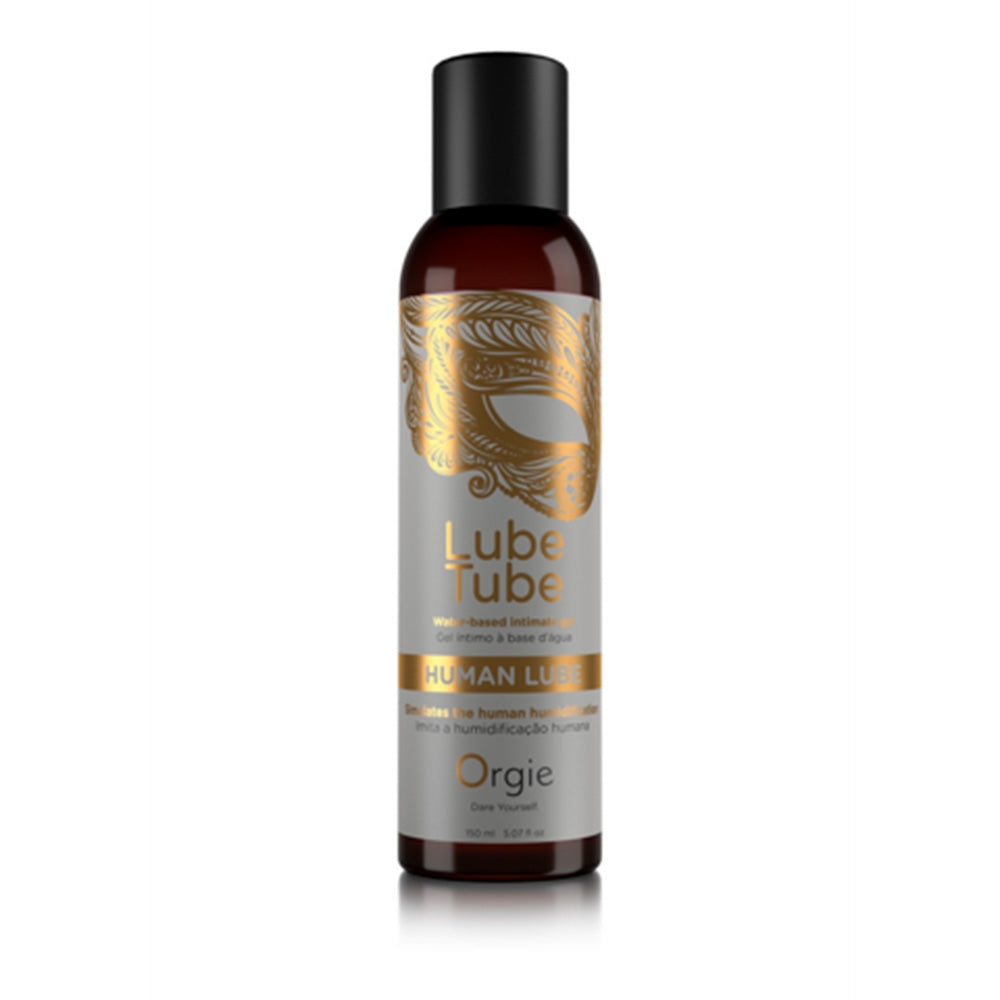 Lubrifiant pe baza de apa Human Lube - Efect de incalzire, Rezistenta indelungata, Non-lipicios, Fara parfum, Gel intim pentru barbati si femei - 150 ml