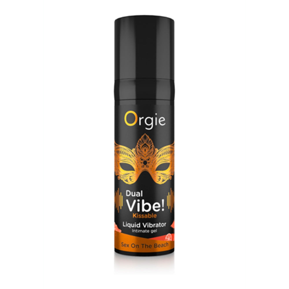Lubrifiant Vibrator Comestibil Sex on the Beach Dual Vibe - Efect Vibrant pentru Stimulare Orala si Intimitate - 15 ml