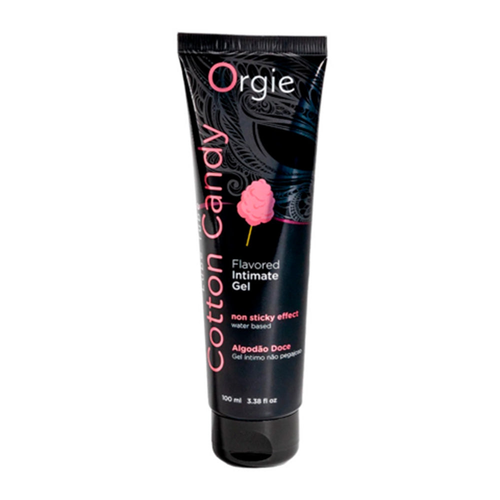 Lubrifiant Sarutabil pe Baza de Apa Lube Tube Cotton Candy - Aroma si Gust de Vata de Zahar, Perfect pentru Sex Oral, Efect de Lunga Durata, Non-Lipicios si Non-Gras - 100 ml