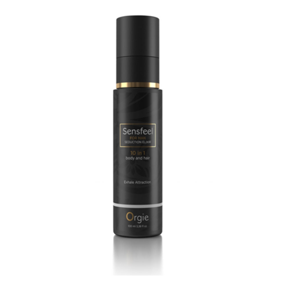 Elixir Seductie Barbati 10 in 1 Sensfeel pentru Corp si Par - Hidratare, Reparare, Protectie UV, Fructat Floral Afrodisiac - 100 ml