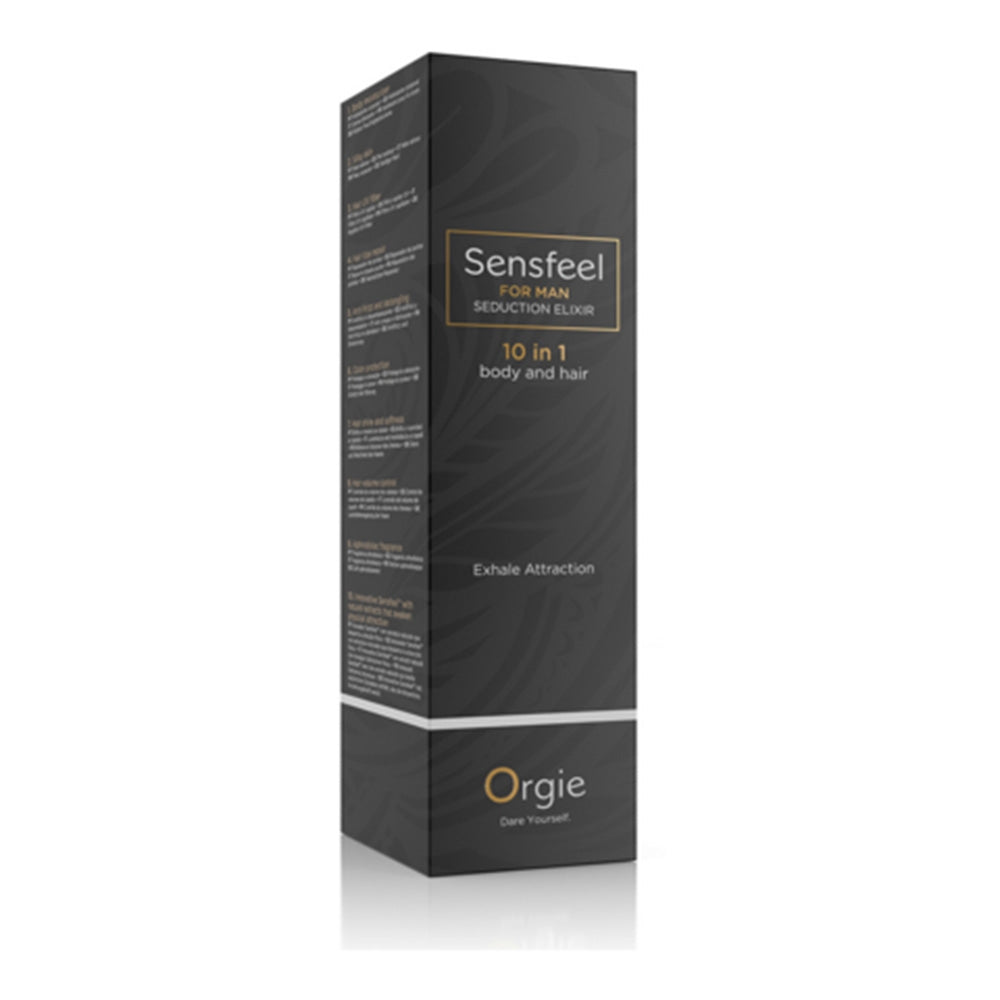 Elixir Seductie Barbati 10 in 1 Sensfeel pentru Corp si Par - Hidratare, Reparare, Protectie UV, Fructat Floral Afrodisiac - 100 ml